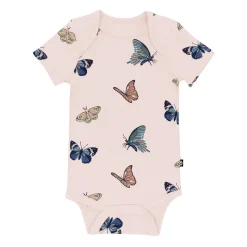 Kyte Baby Bodysuit in Blush Butterfly Clearance