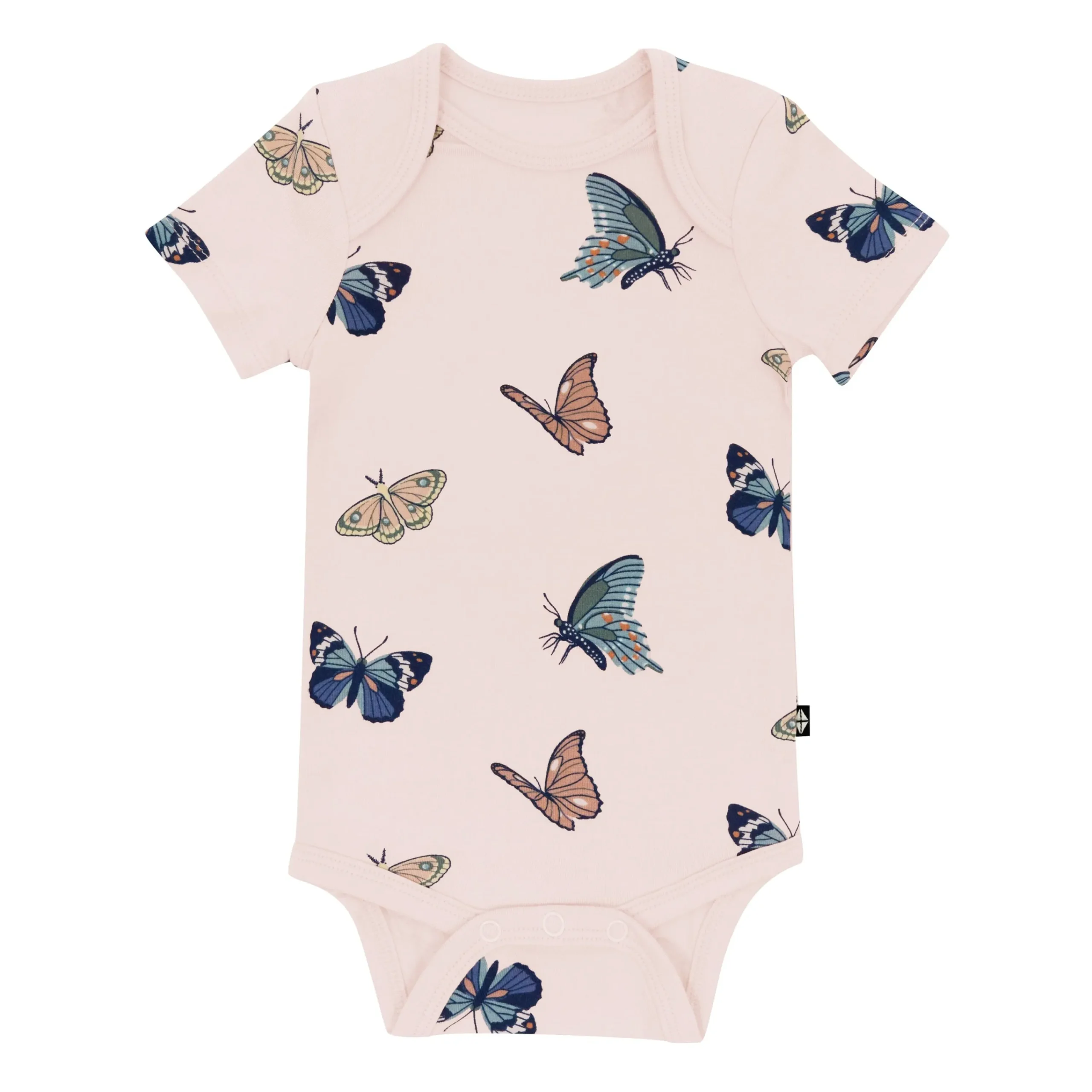 Kyte Baby Bodysuit in Blush Butterfly Clearance