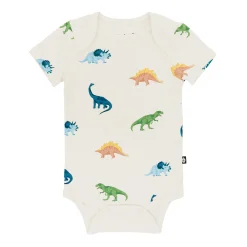Kyte Baby Bodysuit in Ecru Roar Clearance
