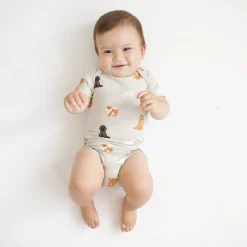 Kyte Baby Bodysuit in Fluffy Dog Clearance