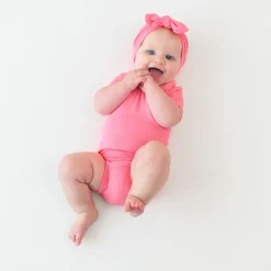 Kyte Baby Bodysuit in Guava New