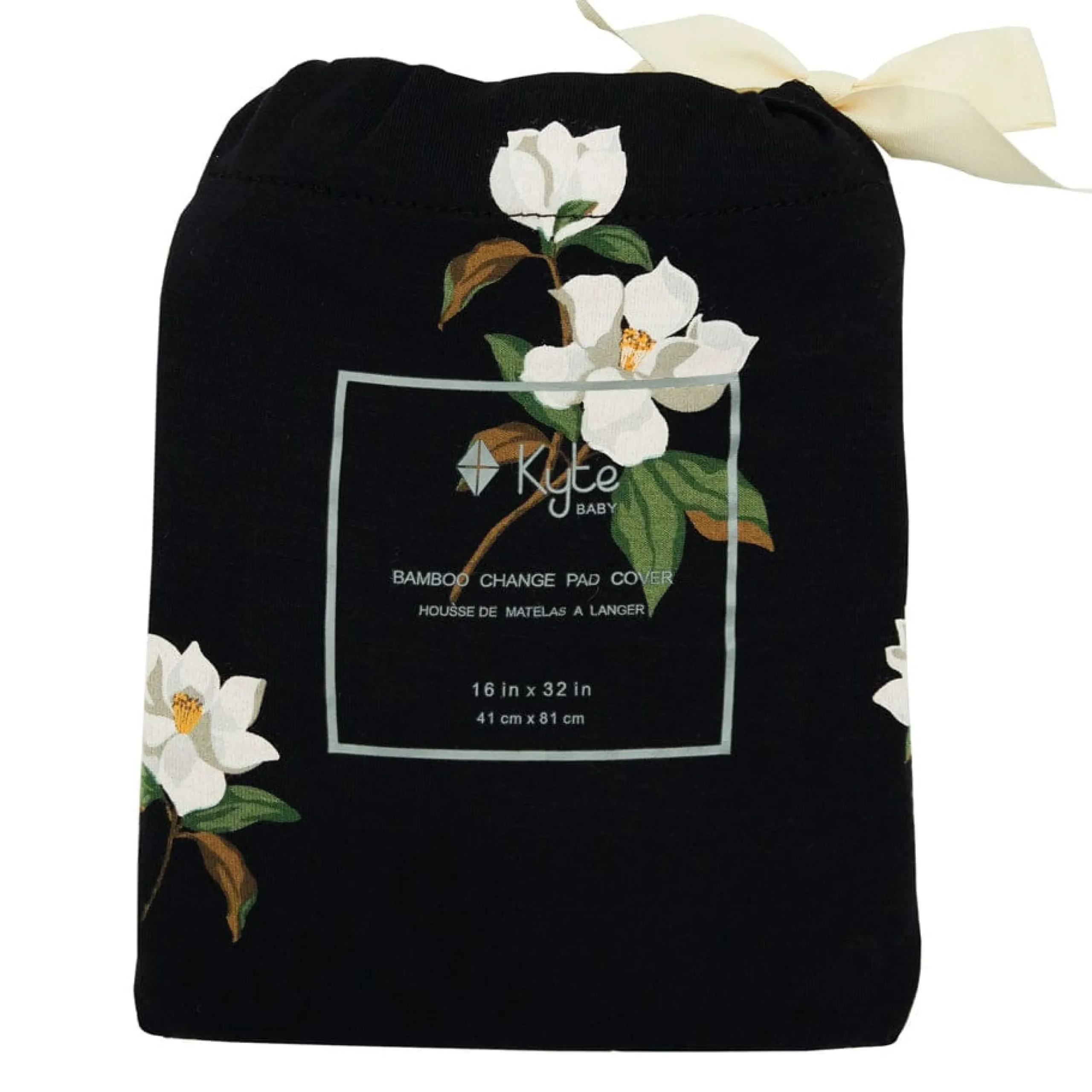 Kyte Baby Change Pad Cover in Big Midnight Magnolia Clearance