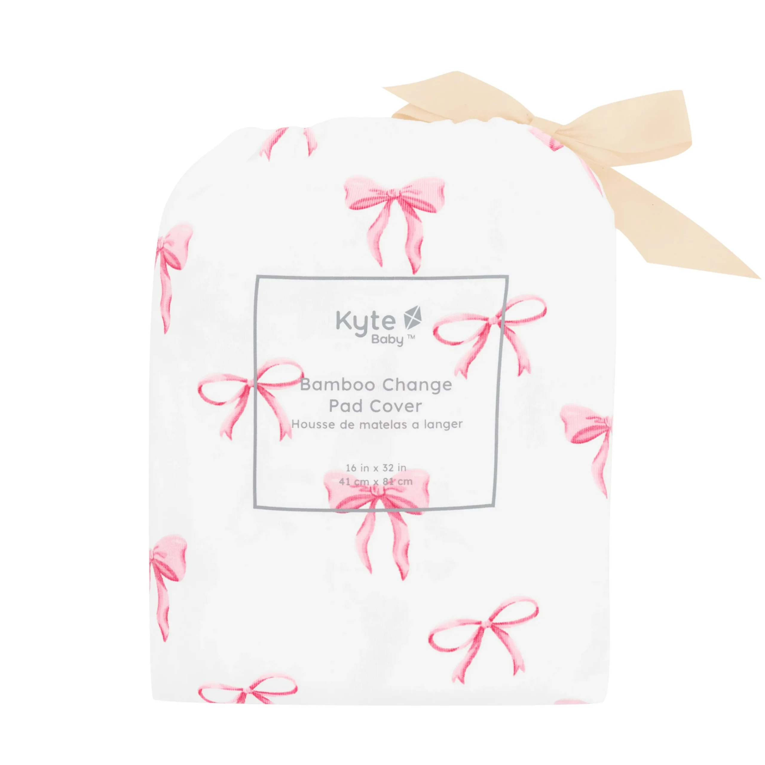 Kyte Baby Change Pad Cover in Bow Hot