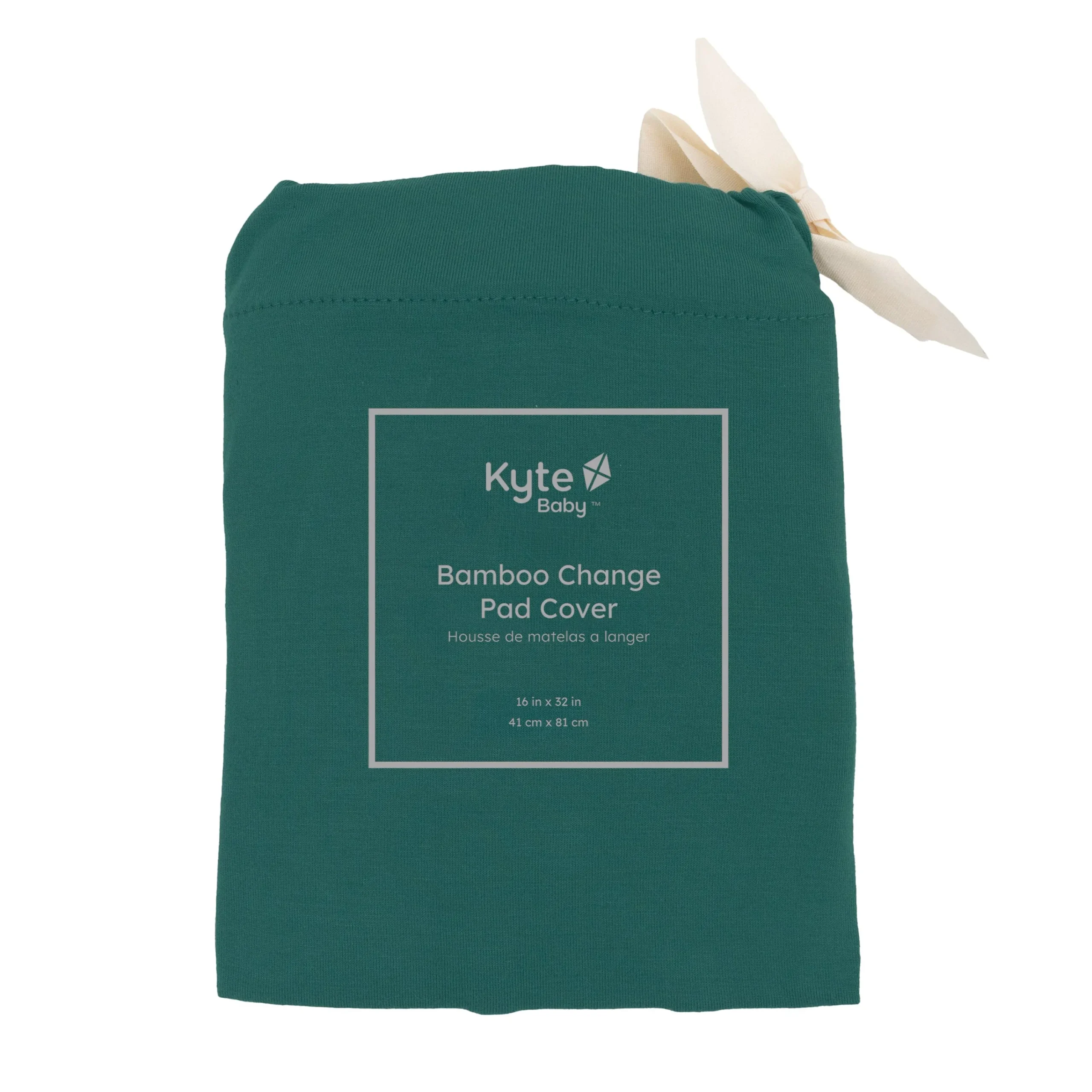 Kyte Baby Change Pad Cover in Emerald Best