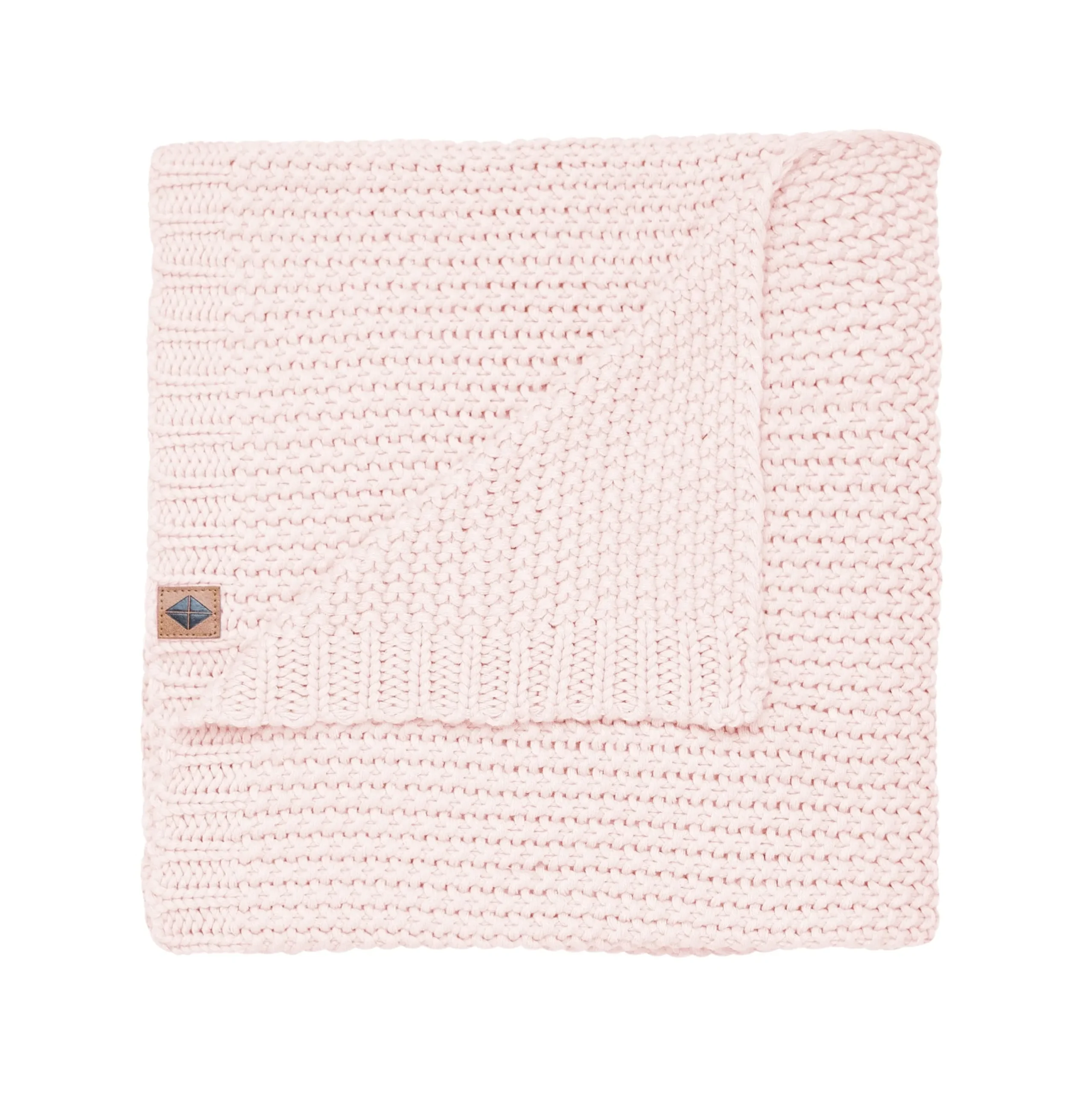 Kyte Baby Chunky Knit Baby Blanket in Blush