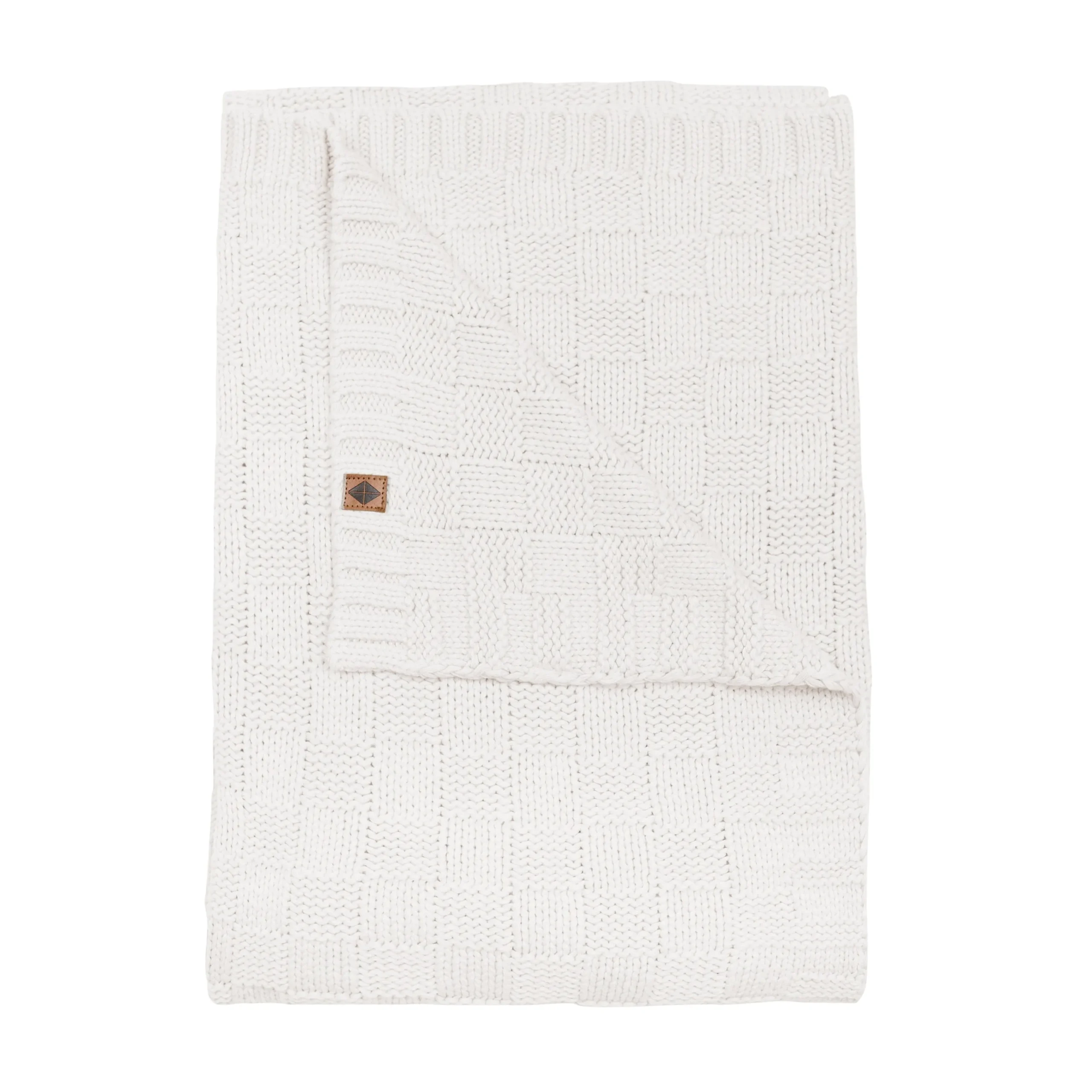 Kyte Baby Chunky Knit Basket Weave Toddler Blanket in Oat Best