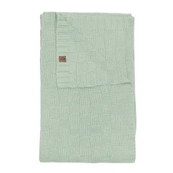 Kyte Baby Chunky Knit Basket Weave Toddler Blanket in Thyme Outlet