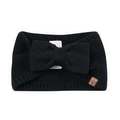 Kyte Baby Chunky Knit Bow Headband in Midnight Outlet
