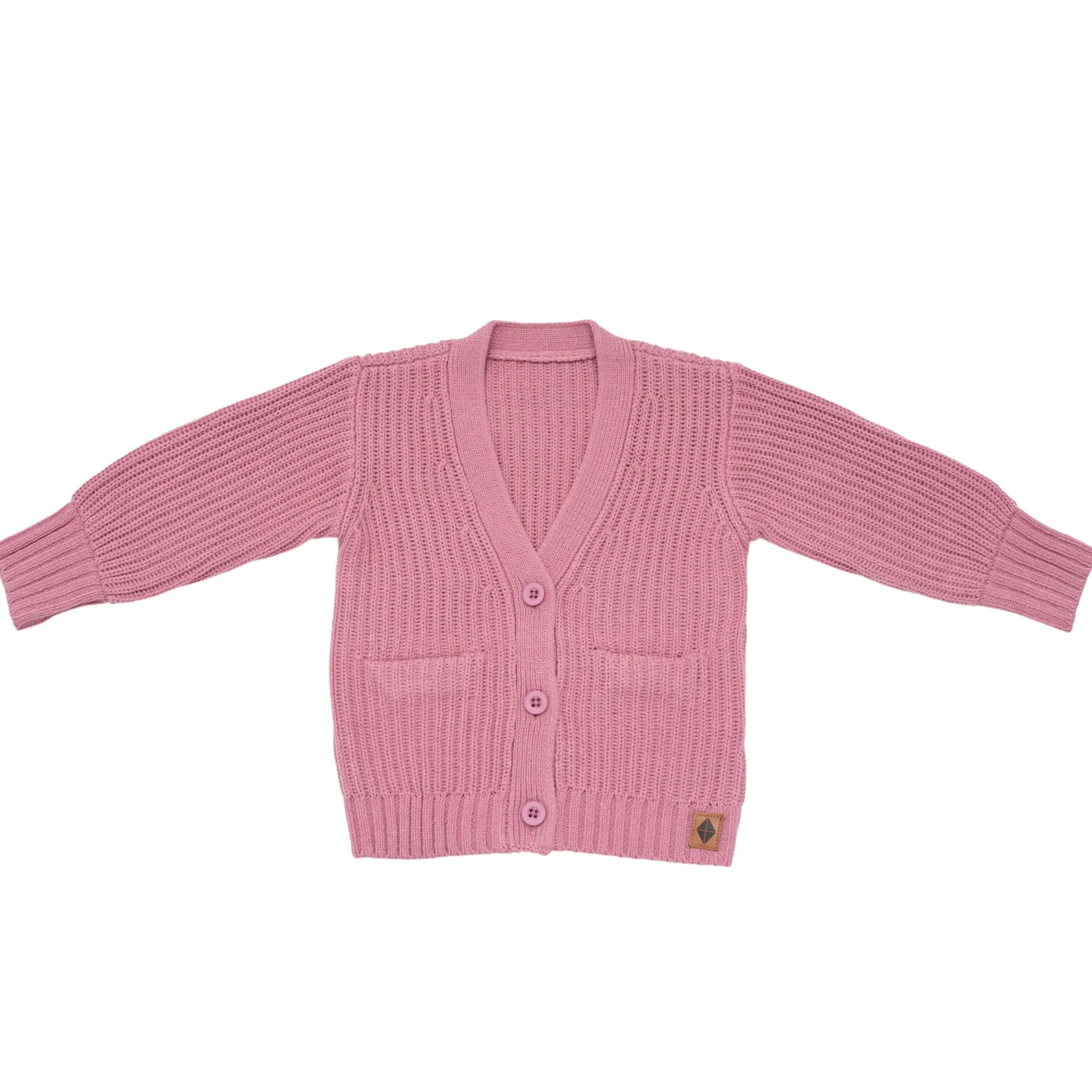 Kyte Baby Chunky Knit Oversized Cardigan in Apple Blossom Sale