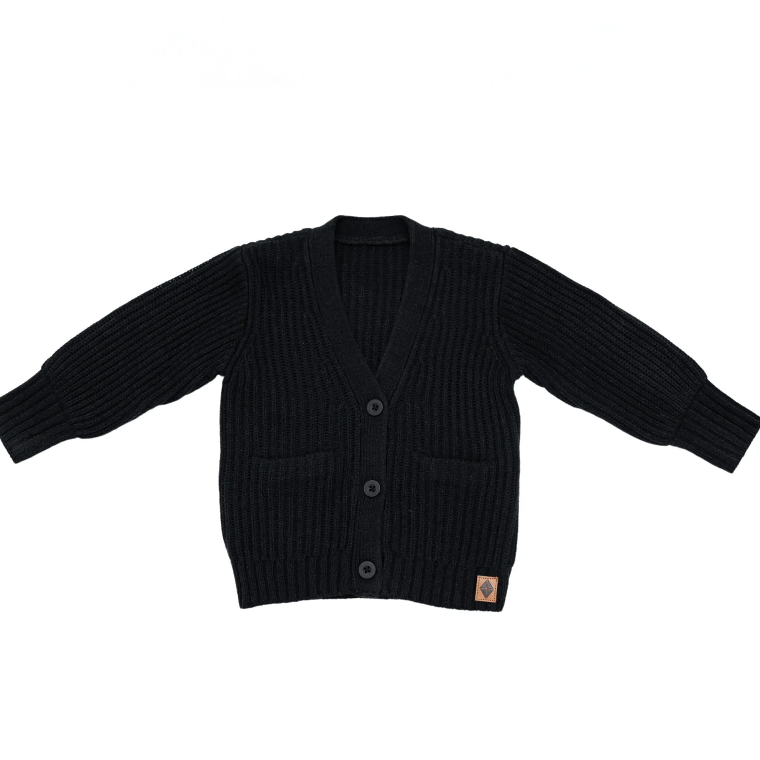 Kyte Baby Chunky Knit Oversized Cardigan in Midnight Sale