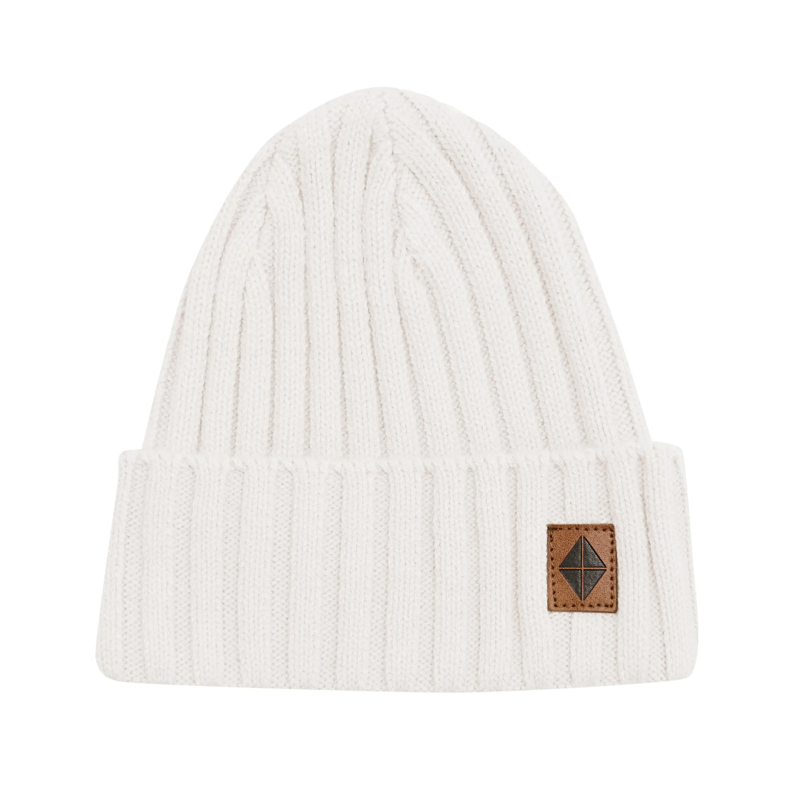 Kyte Baby Chunky Knit Ribbed Beanie in Oat Best
