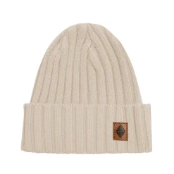 Kyte Baby Chunky Knit Ribbed Beanie in Almond Discount