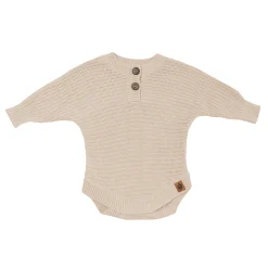 Kyte Baby Chunky Knit Romper in Almond Sale