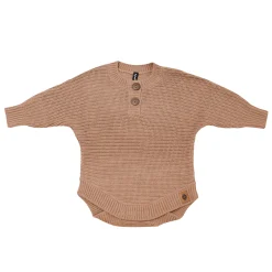 Kyte Baby Chunky Knit Romper in Latte New