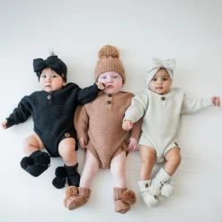 Kyte Baby Chunky Knit Romper in Midnight Outlet