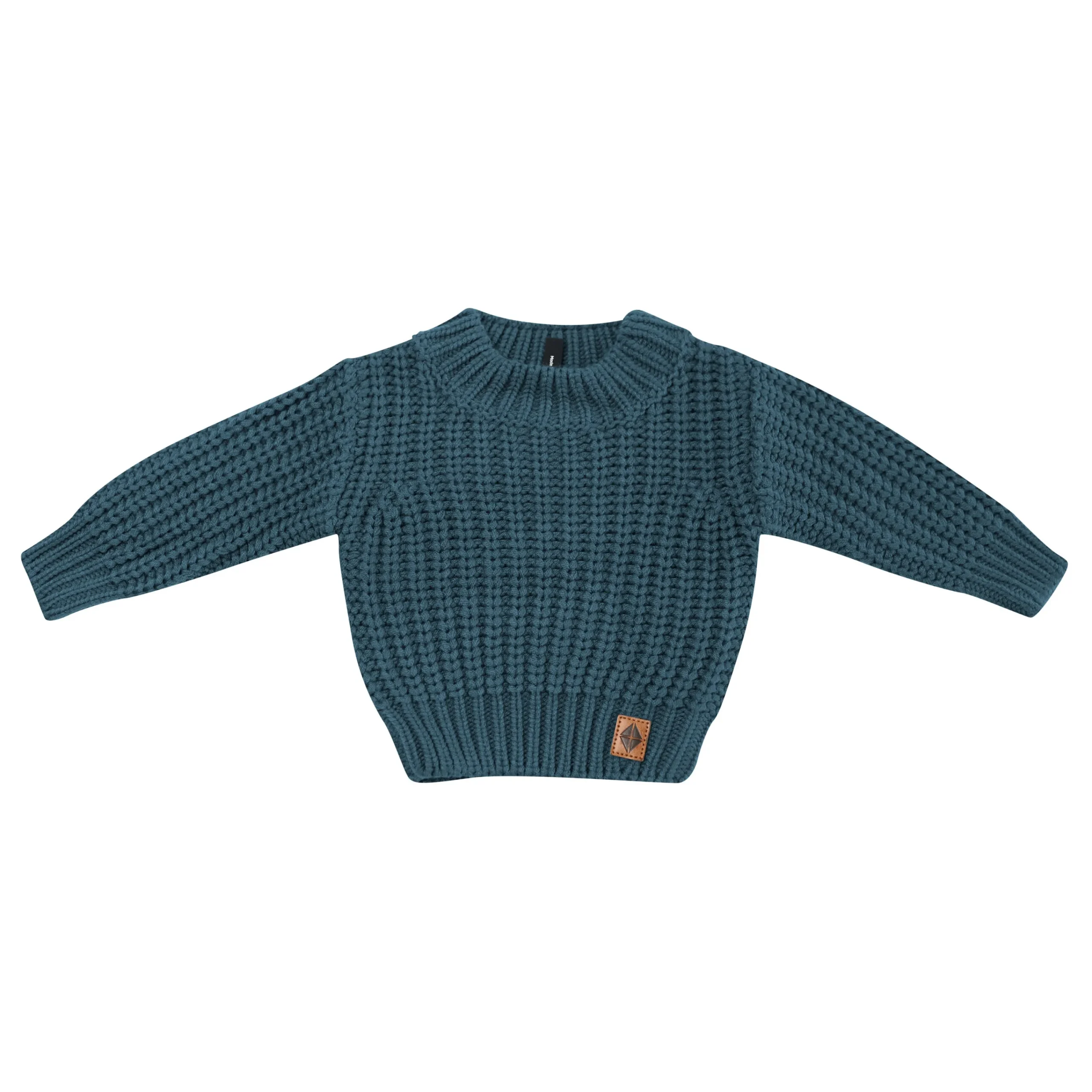 Kyte Baby Chunky Knit Sweater in Atlantic Discount