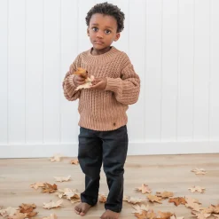 Kyte Baby Chunky Knit Sweater in Latte Outlet