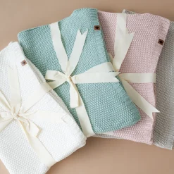 Kyte Baby Chunky Knit Toddler Blanket in Sage Online