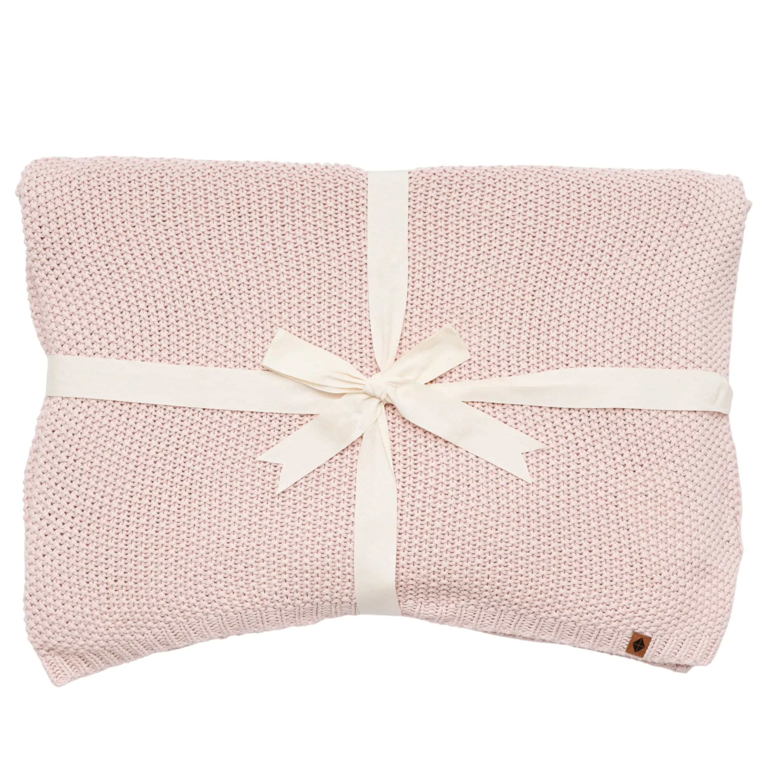 Kyte Baby Chunky Knit Youth Blanket in Blush Outlet