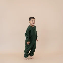 Kyte Baby Cozy Playsuit in Fir Best