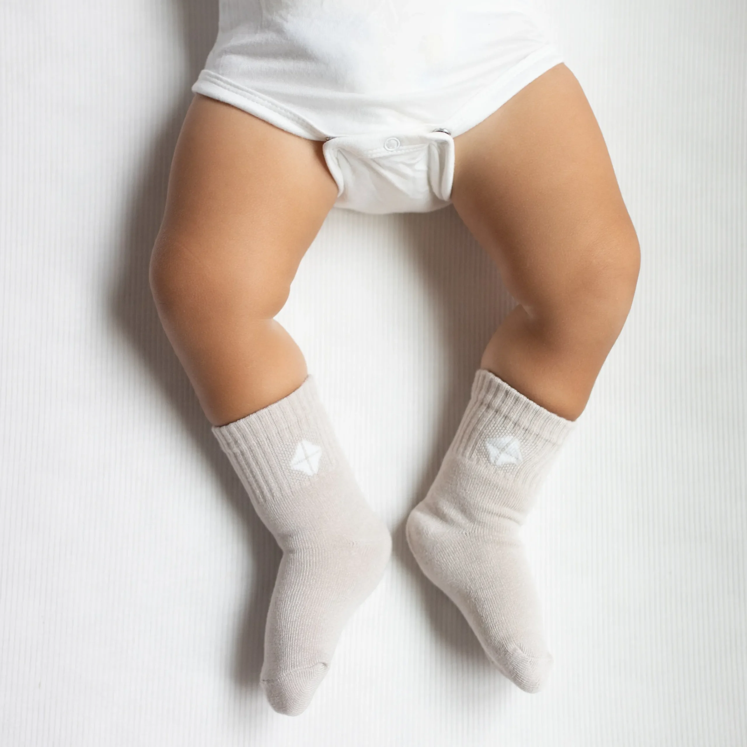 Kyte Baby Crew Socks Combo 3-Pack in Neutral Neutral: Oat/Storm/Sage Best