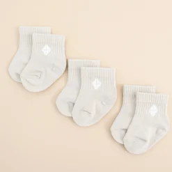 Kyte Baby Crew Socks Combo 3-Pack in Oat Sale