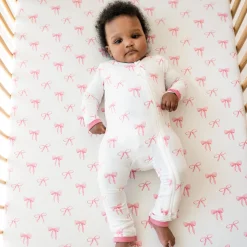 Kyte Baby Crib Sheet in Bow Outlet