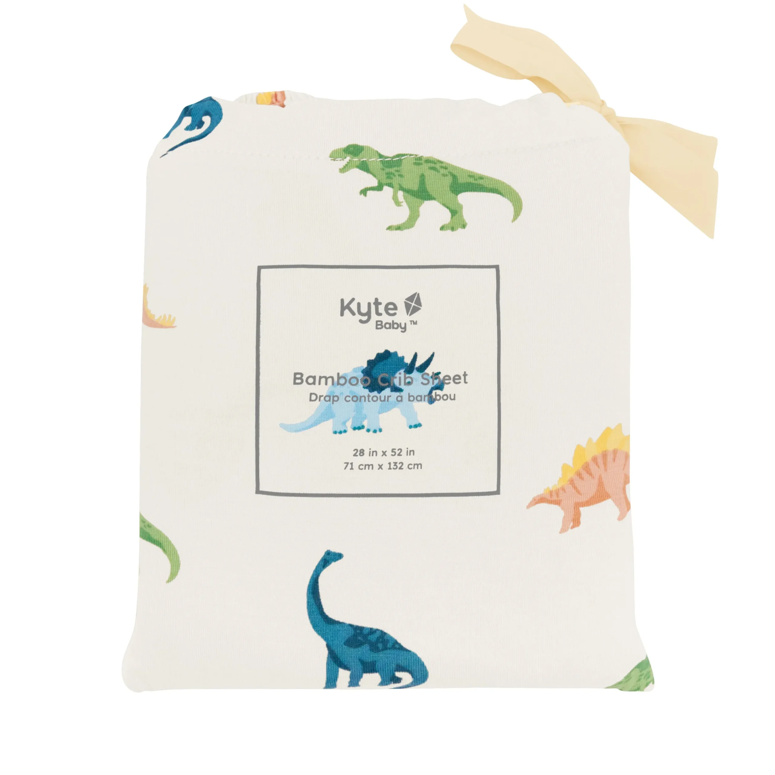 Kyte Baby Crib Sheet in Ecru Roar New