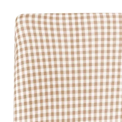 Kyte Baby Crib Sheet in Gingham Bisque Online
