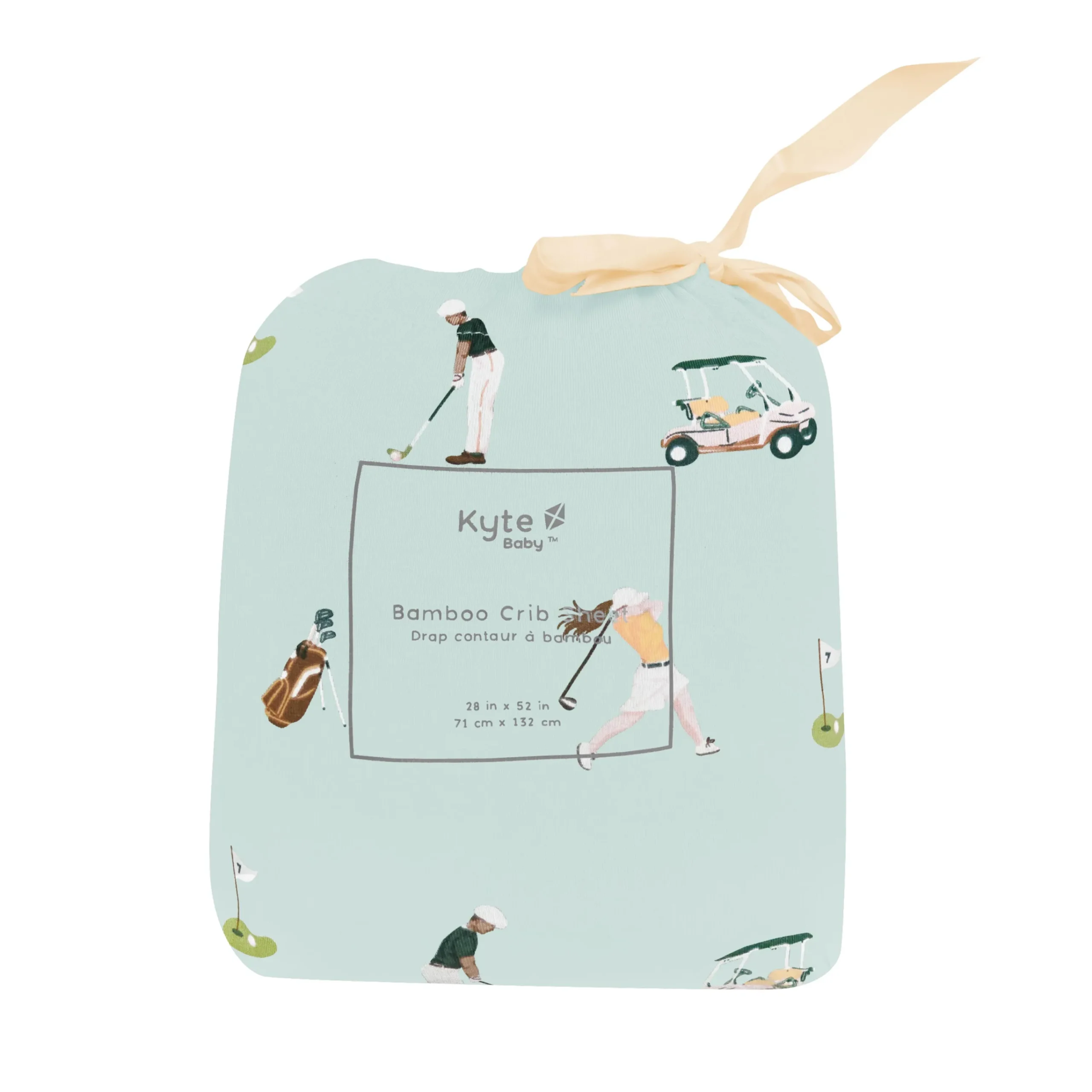 Kyte Baby Crib Sheet in Golf Sale