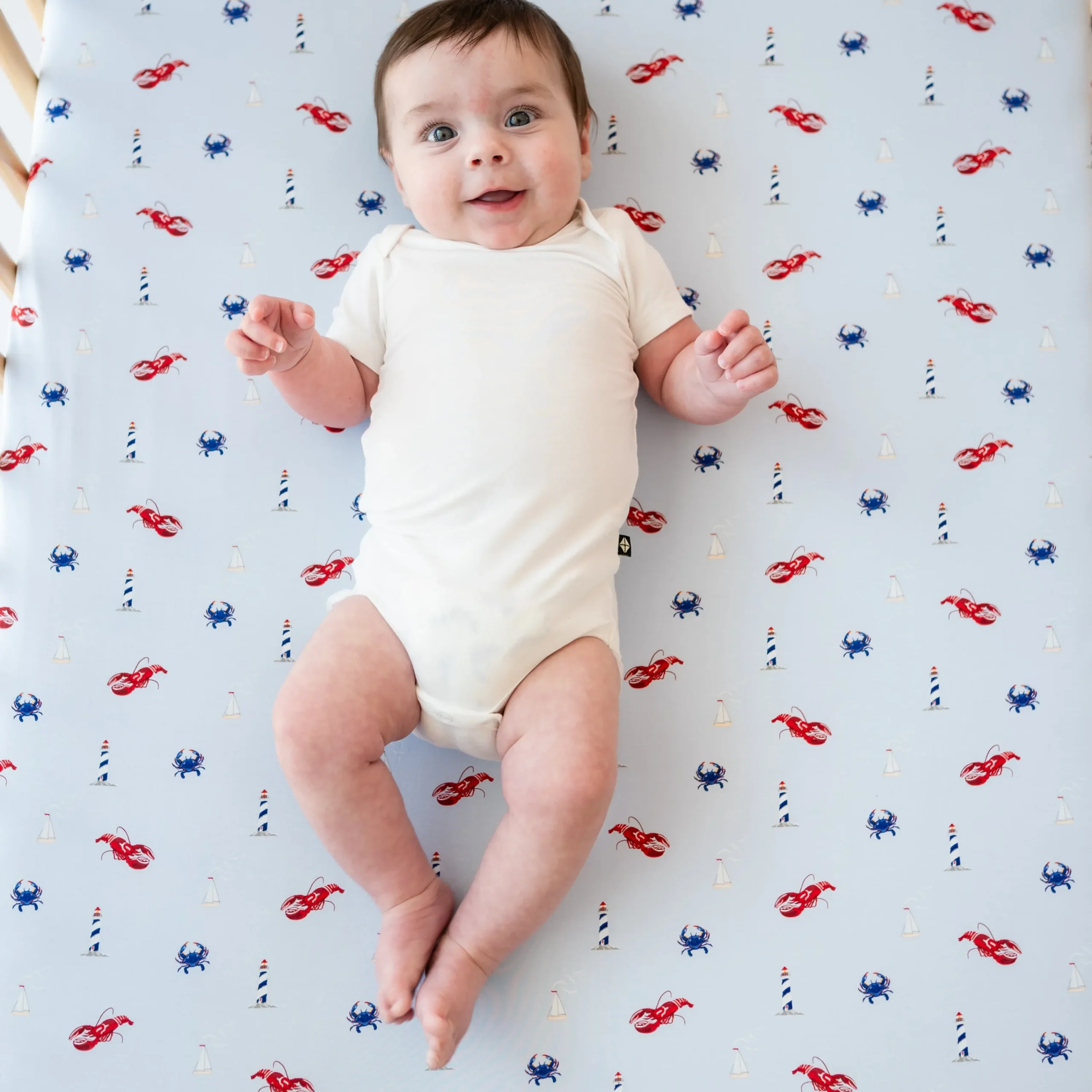 Kyte Baby Crib Sheet in Harbor
