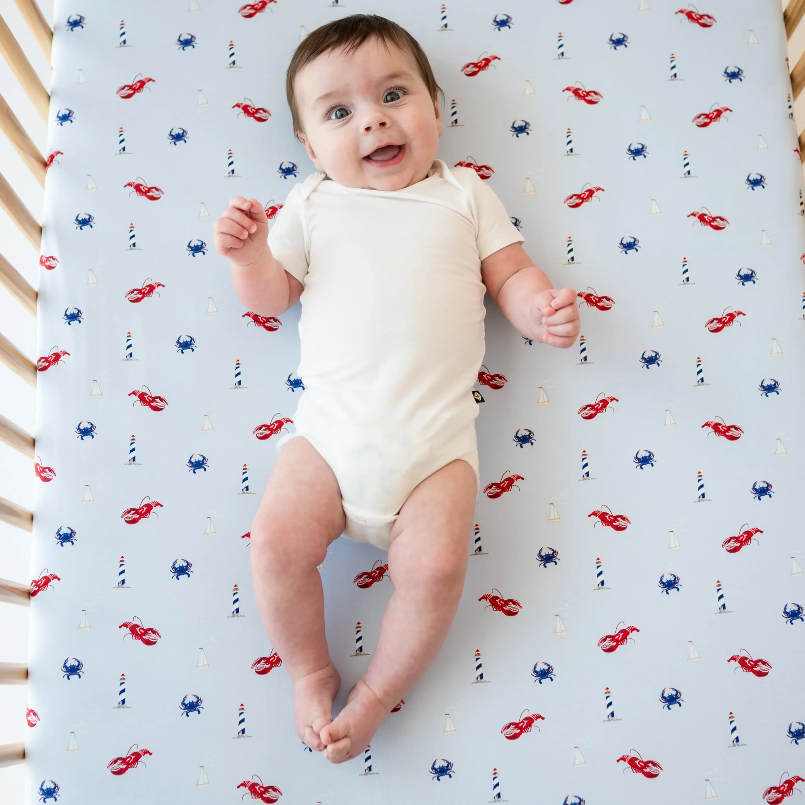 Kyte Baby Crib Sheet in Harbor