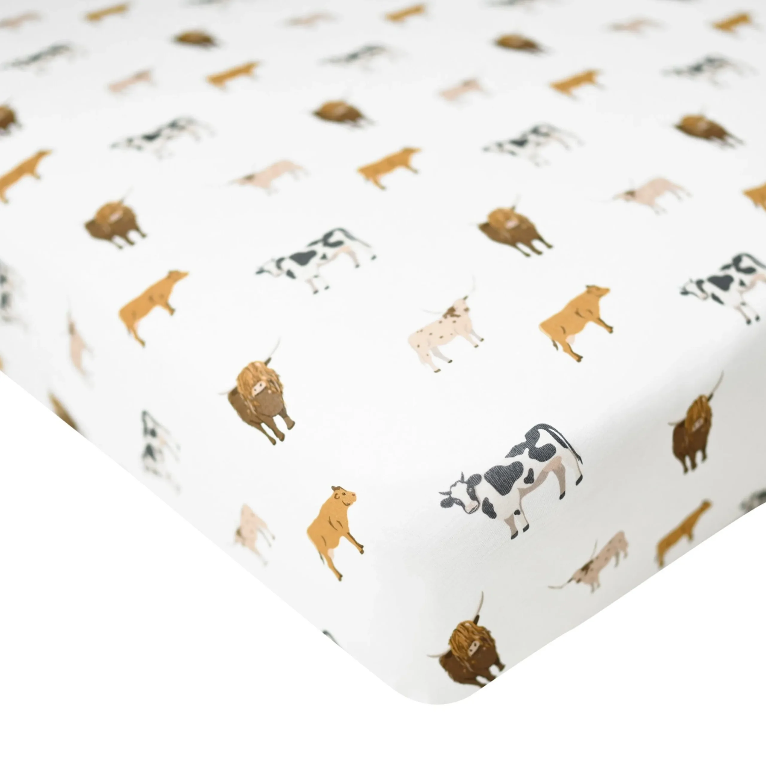 Kyte Baby Crib Sheet in Moo Online
