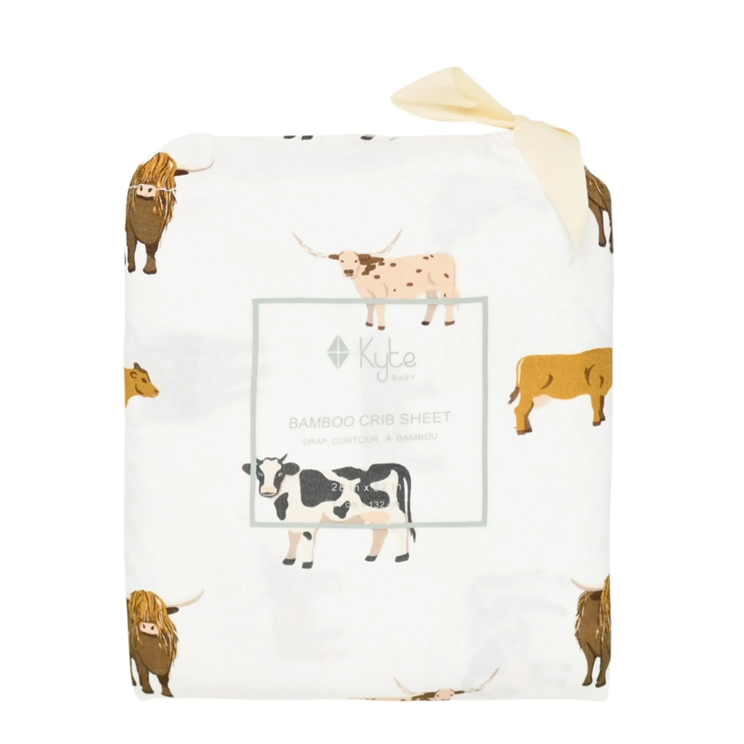 Kyte Baby Crib Sheet in Moo Online