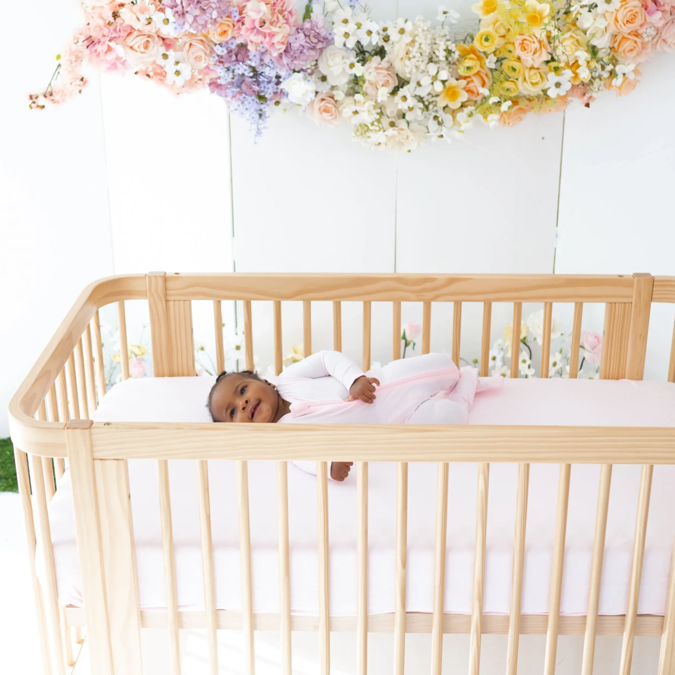 Kyte Baby Crib Sheet in Sakura Outlet