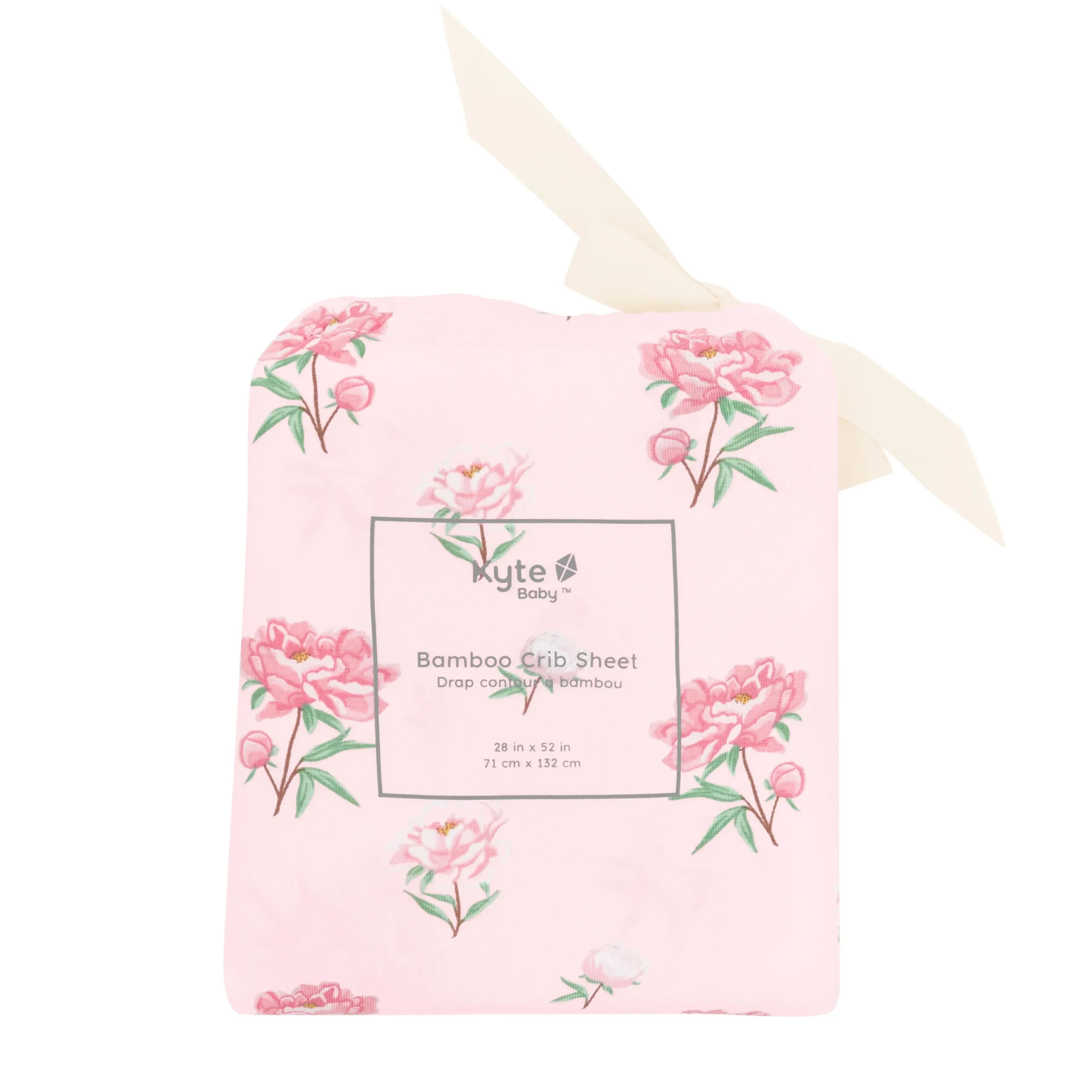 Kyte Baby Crib Sheet in Sakura Peony Hot