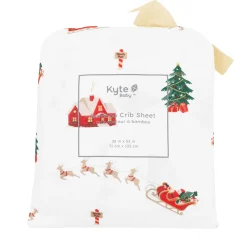 Kyte Baby Crib Sheet in Santa Sleigh Discount