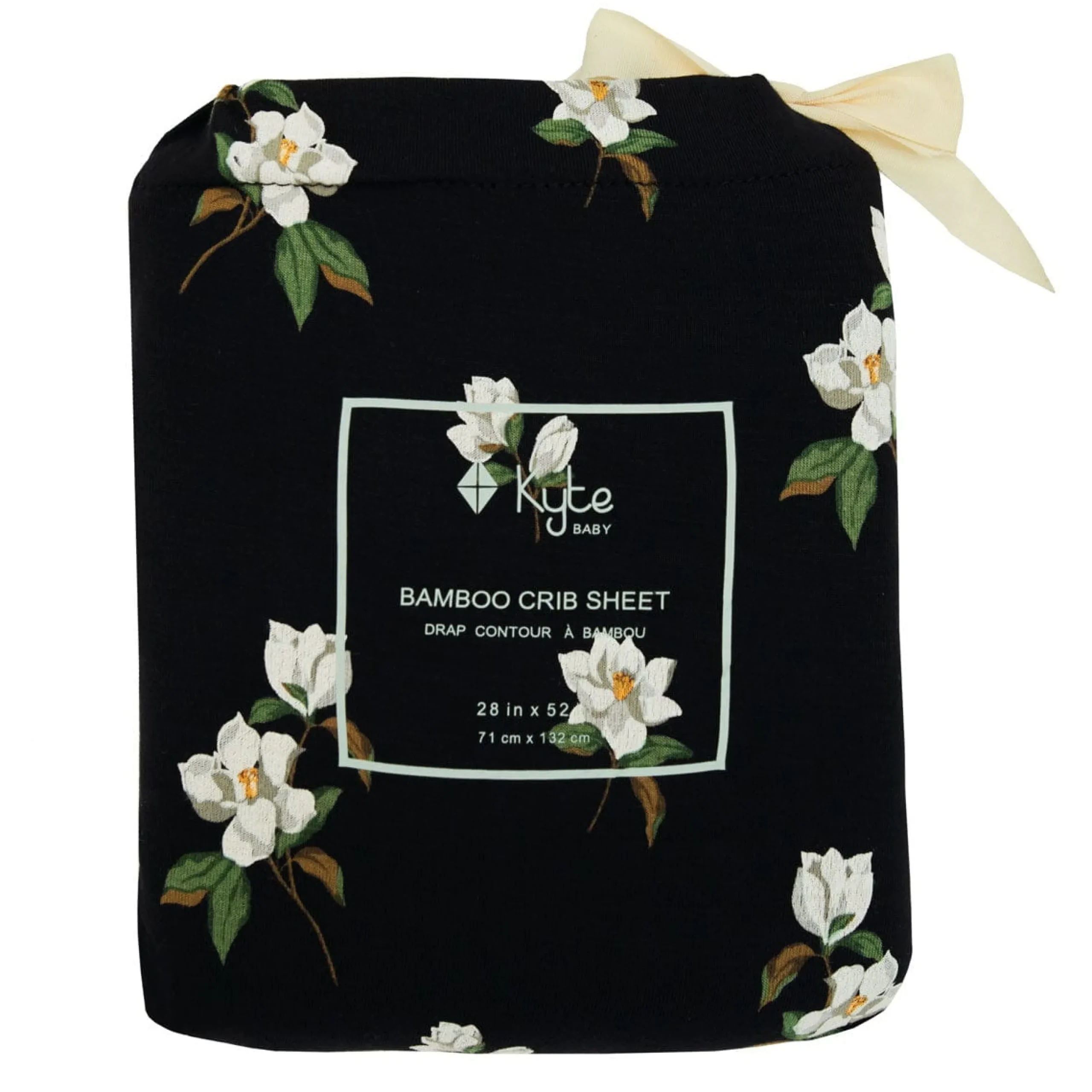 Kyte Baby in Small Midnight Magnolia Crib Sheet Discount