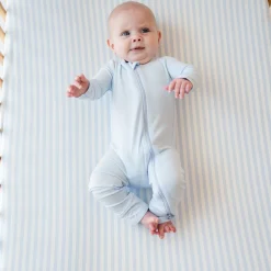 Kyte Baby Crib Sheet in Small Mist Stripe Sale