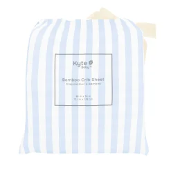 Kyte Baby Crib Sheet in Small Mist Stripe Sale