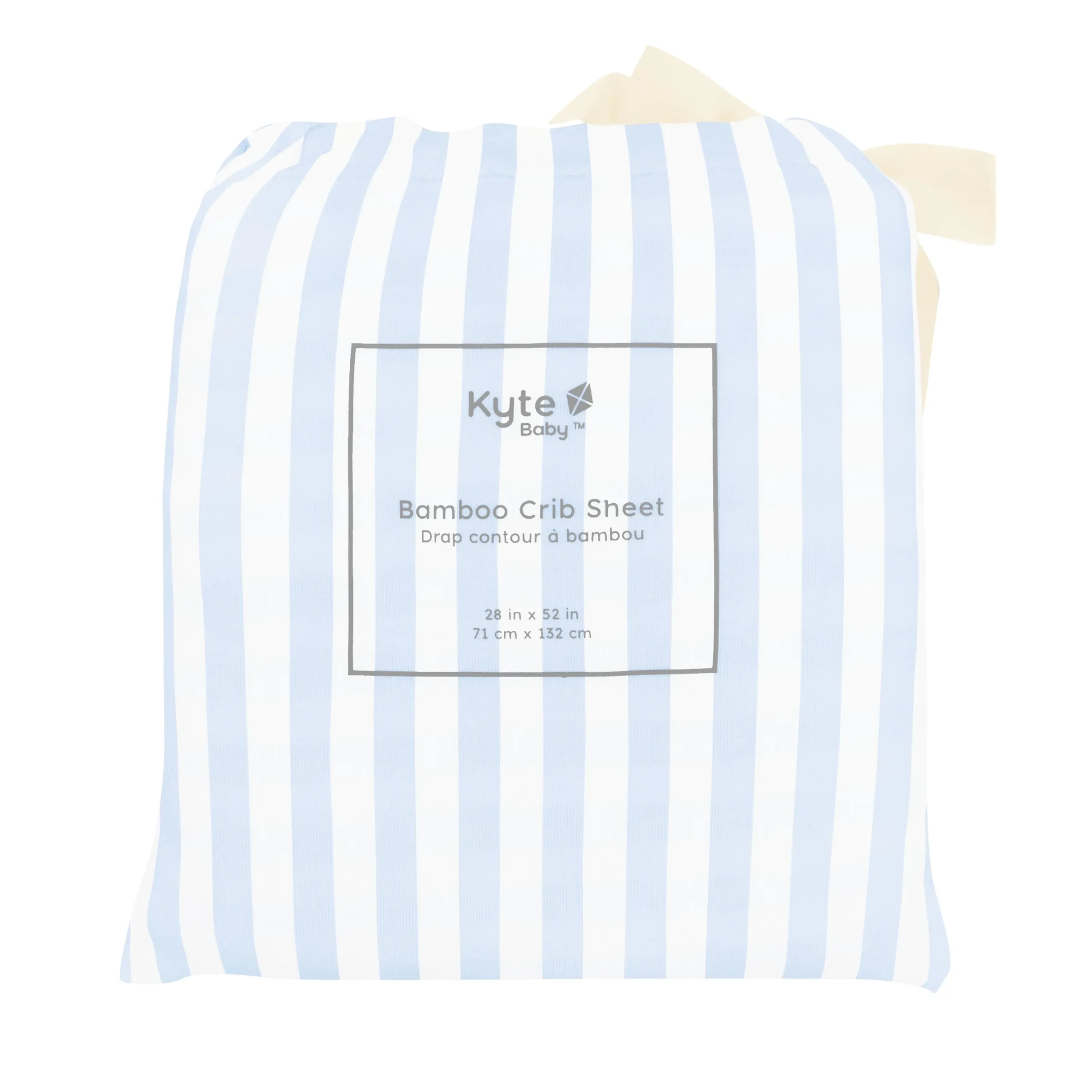 Kyte Baby Crib Sheet in Small Mist Stripe Sale