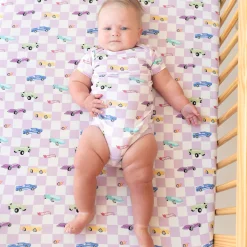 Kyte Baby Crib Sheet in Sparkles and Speed Online