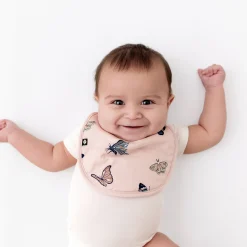 Kyte Baby Cushy Bib in Blush Butterfly Default Title Outlet