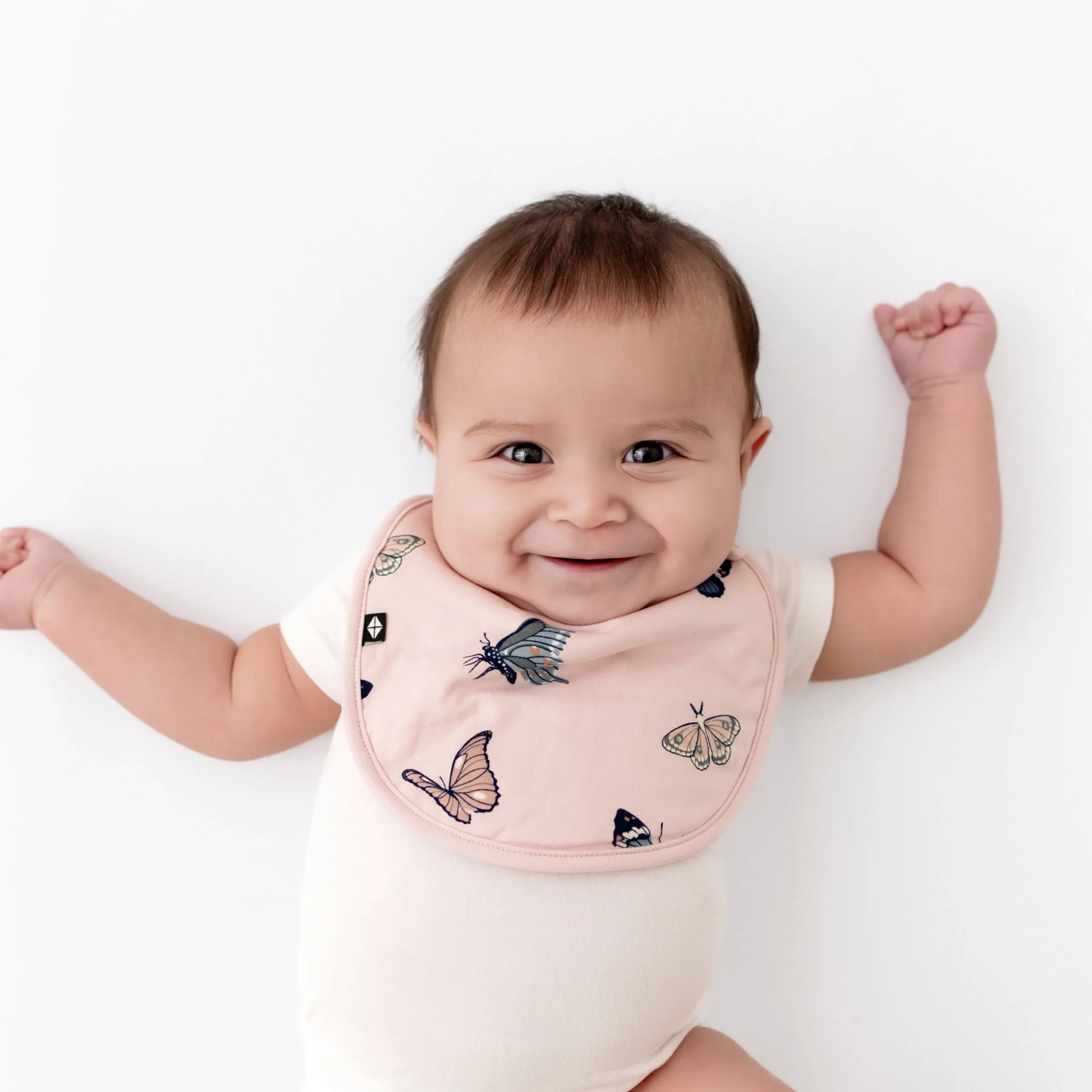 Kyte Baby Cushy Bib in Blush Butterfly Default Title Outlet