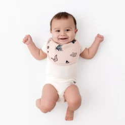 Kyte Baby Cushy Bib in Blush Butterfly Default Title Outlet