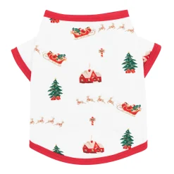 Kyte Baby Dog Tee in Santa Sleigh Clearance