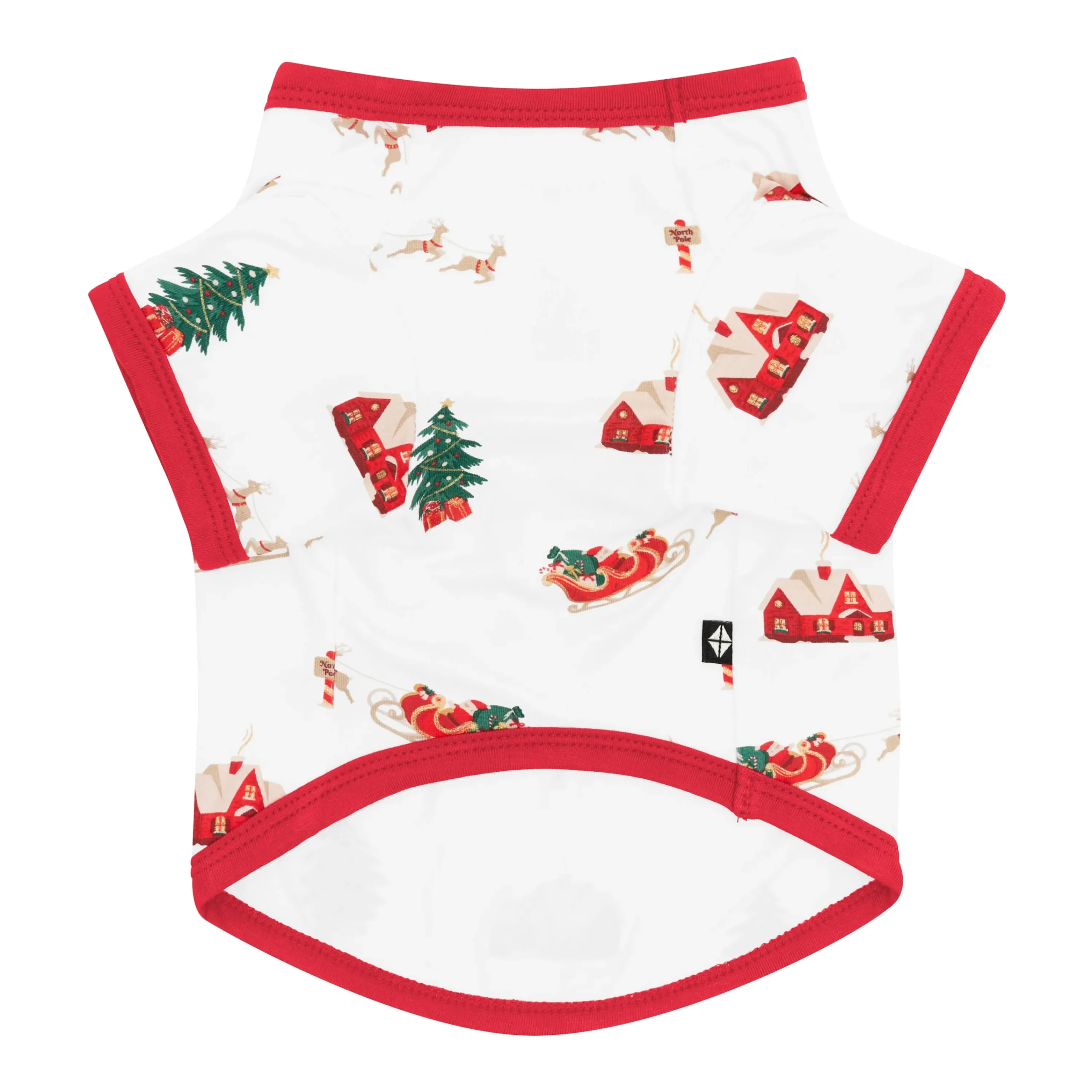 Kyte Baby Dog Tee in Santa Sleigh Clearance