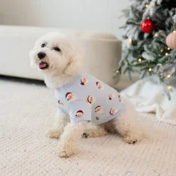 Kyte Baby Dog Tee in Vintage Santa Hot