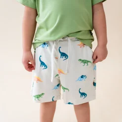 Kyte Baby Drawstring Short in Ecru Roar Clearance