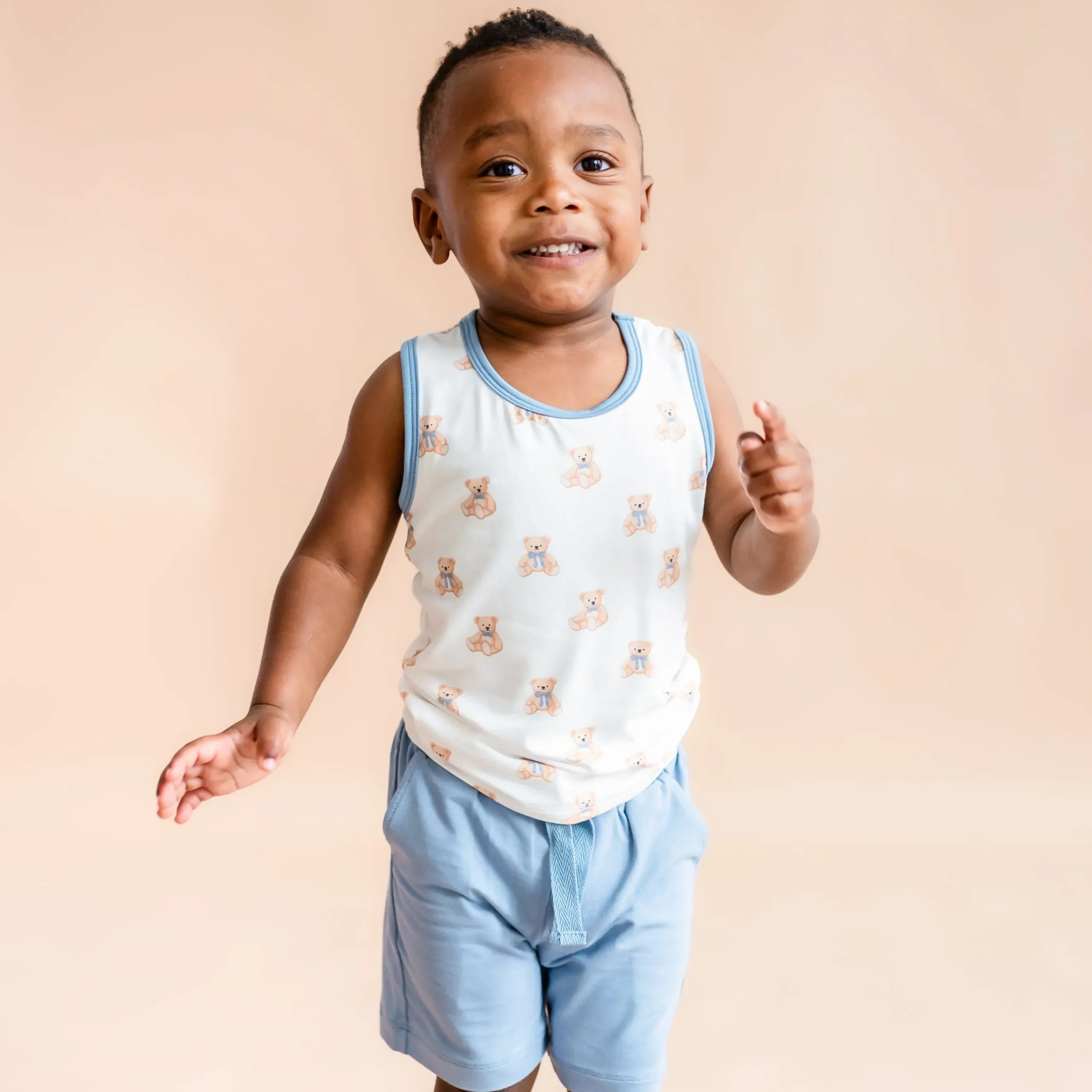 Kyte Baby Drawstring Short in Slate Online
